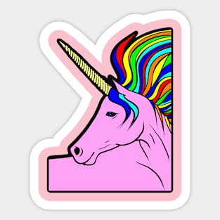 RAINBOW UNICORN Sticker